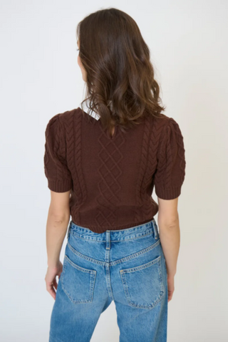 Astrid Twofer Poof Sleeve Polo