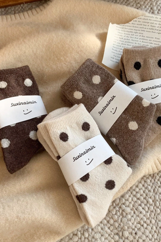 Thicken Polka Dot Socks