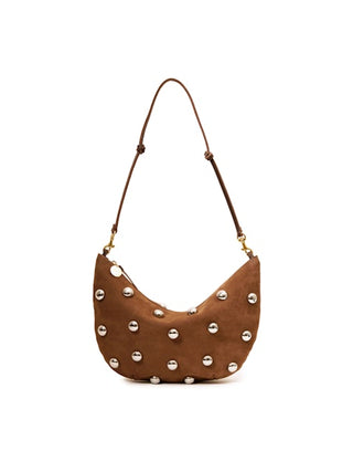 Lune Smooth Nubuck w/ Studs in Choco Bar