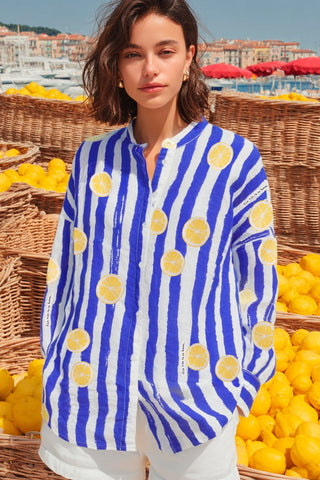 Carmen Lemon Stripe Shirt