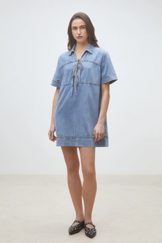 Clever Mini Denim Dress