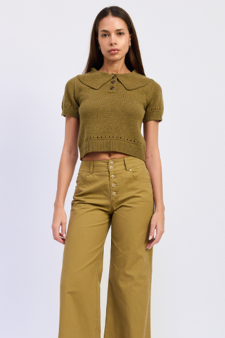 Elin Polo Sweater Top