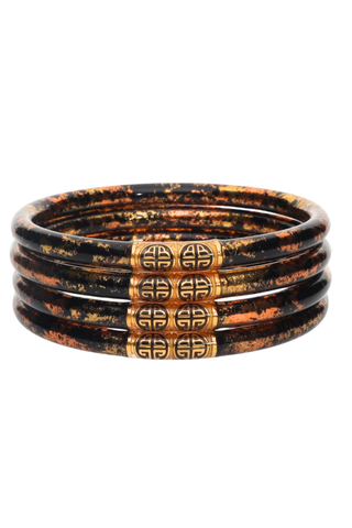 Koi Leopard All Weather Bangles Set of 4