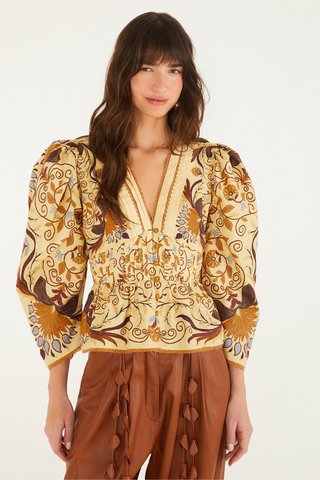 Luize Soft Yellow Blouse