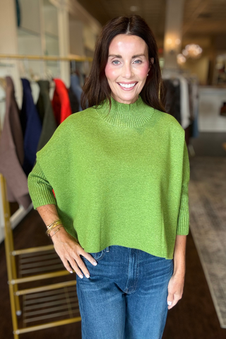 Aja Sweater in Winter Green