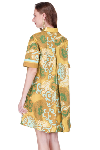 Placket Swing Dress