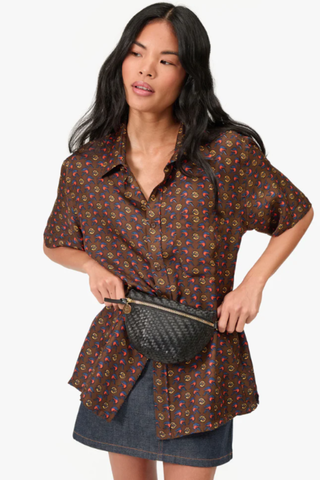 Petite Fanny - Woven Zig Zag- Black