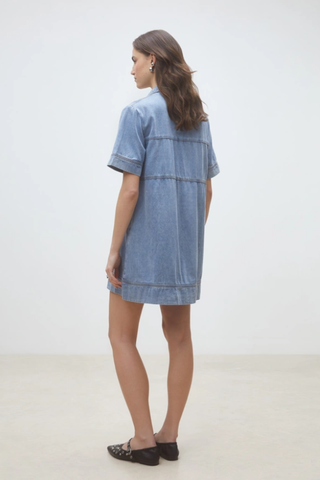Clever Mini Denim Dress