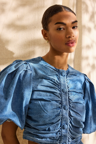 Rowan Top In Lightwash