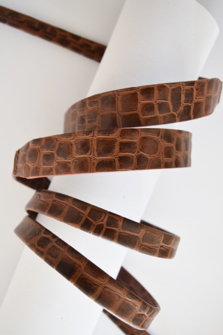 Alligator Skinny Wrap Belt