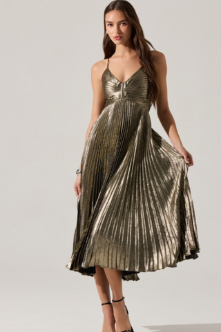 Blythe Dress In Gold