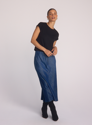 Bella Bias Skirt With Tie