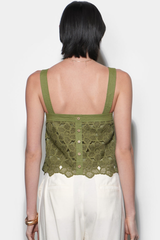 Kandace Crochet Lace Sleeveless Top