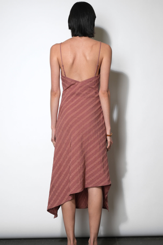 Leah Asymetric Surplice Neck Dress