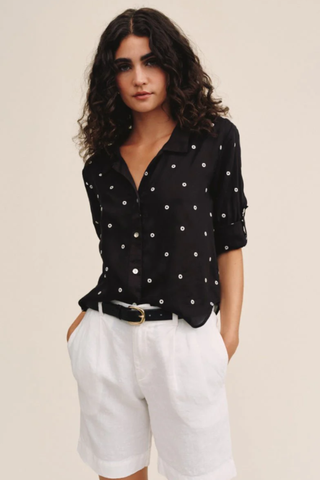 Drop Collar Boxy Button Down
