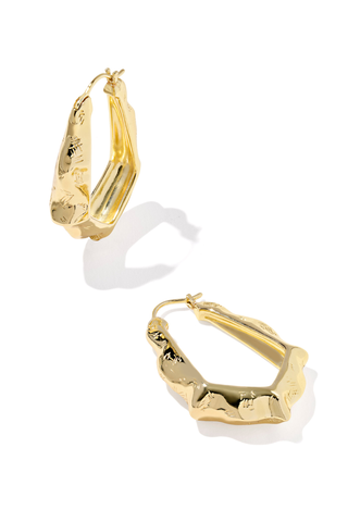 Adriana Scallop Frame Hoop Earring