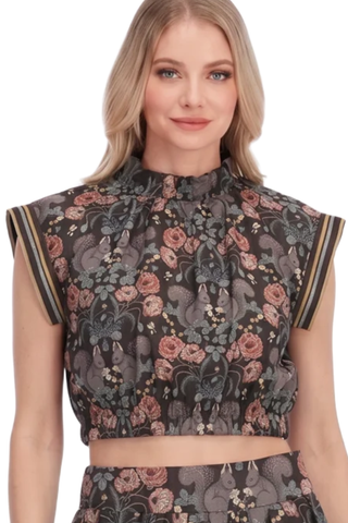 Squirrel Garden Crop Top