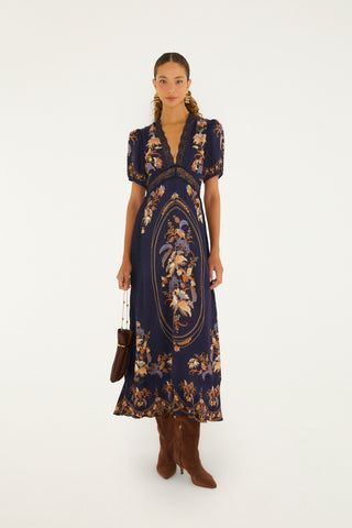 Lara Navy Blue Maxi Dress
