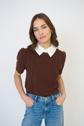 Astrid Twofer Poof Sleeve Polo