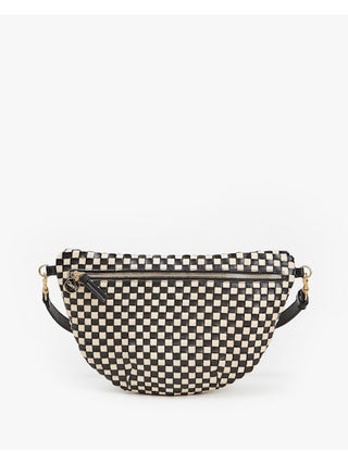 Grande Fanny in Black & Cream Woven Checker