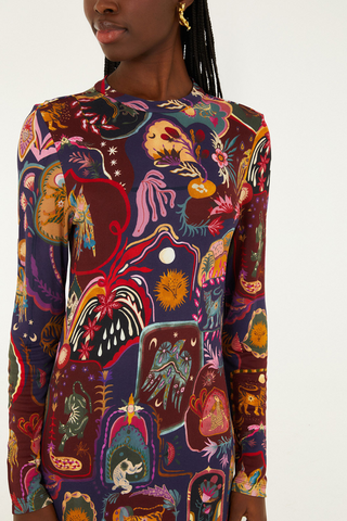 Artsy Surreal Land Maxi Dress