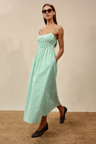 Primrose Dress In Emerald
