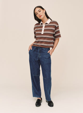 Crop Polo Tee