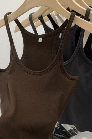 Daily Rib Fitted Racerback Tank