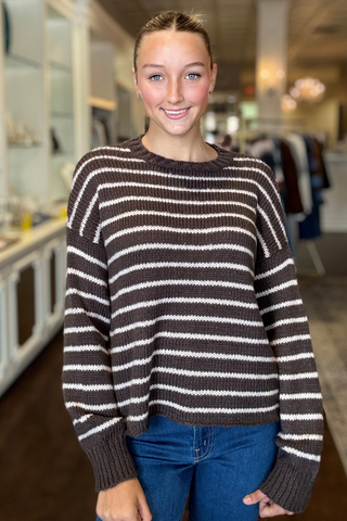 Madeline Striped Crew Chunky