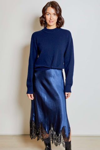 Sol Sweater Dress/Combo in Navy