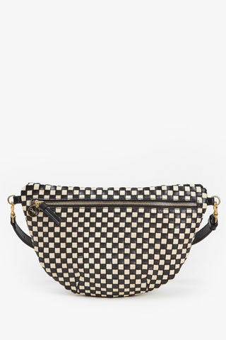 Grande Fanny in Black & Cream Woven Checker