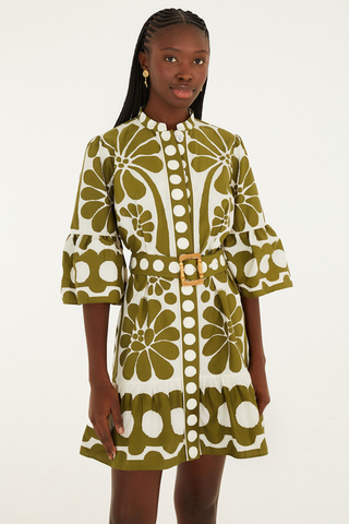 Palermo Green Mini Dress