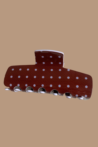 Polka Dot Hair Claw