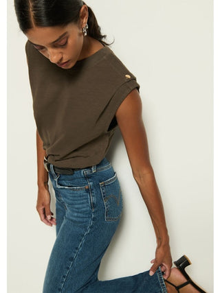 Marina Muscle Tee In Espresso