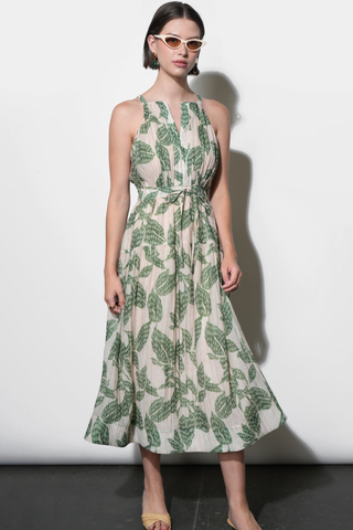 Veneria Halter Midi Dress