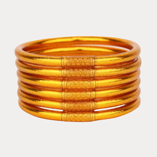 All Weather Bangles in Spark Orange