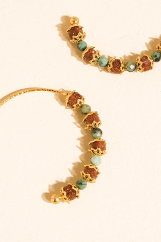 Truett Stone Beaded Earrings