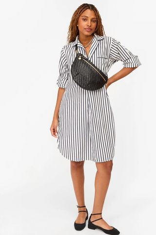 Grande Zig Zag Woven Black Fanny
