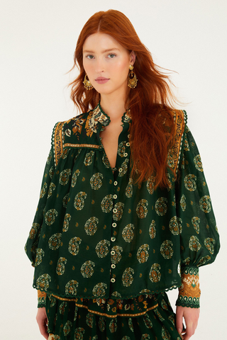 Tayla Green Blouse