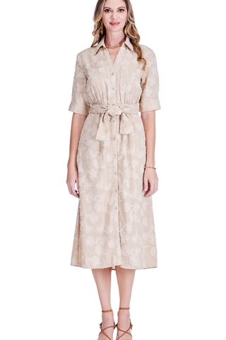 Maxine Shirt Dress in Oats