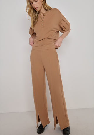 Lincoln Front Slit Knit Pant