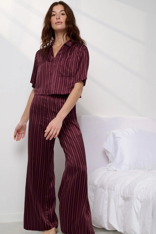 Washable Silk High Rise Pant Set