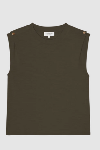 Marina Muscle Tee In Espresso