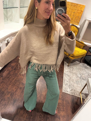 Sachi Aja Sweater In Warm Wheat