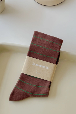 Simple Striped Soft Socks