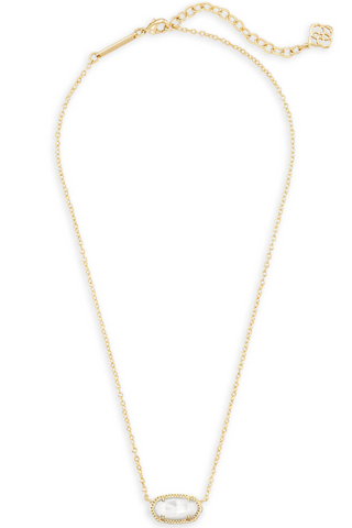 Elisa Short Pendant Necklace Mother Of Pearl