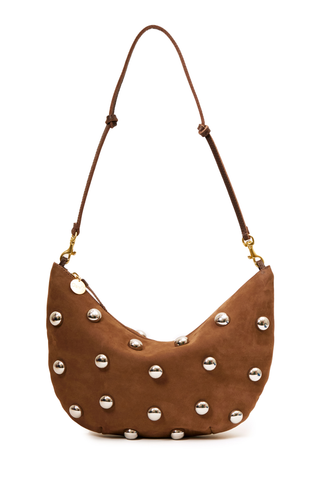 Lune Smooth Nubuck w/ Studs in Choco Bar