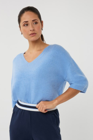 Pacific Blue V Neck Sweater