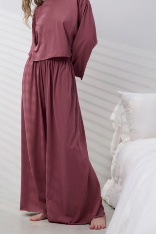 Organic Pima Wide Leg Pant