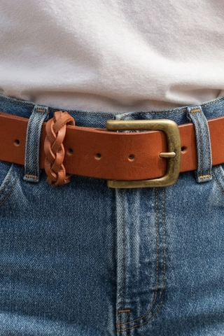 Tough Guy Belt – Jean Belt - Cognac